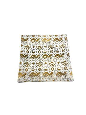 Georges Briard Forbidden Fruit Glass Decorative Square Tray/Plate 8'